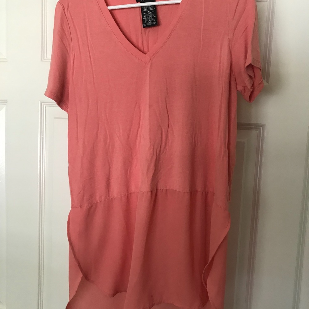 Premise Loose Fitted Hi Lo Tunic Top